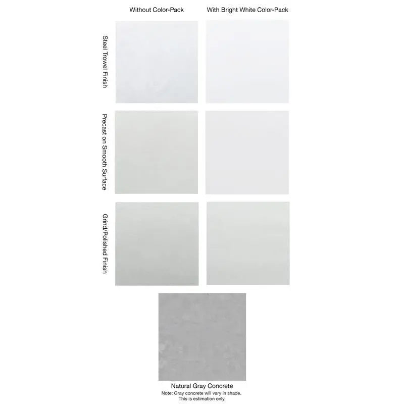 White Concrete Countertop & Furniture Mix - 9,700 PSI - 50lb Bags Z-Form