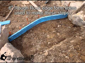 Concrete Edge Form Liner - 6" Rough Rock