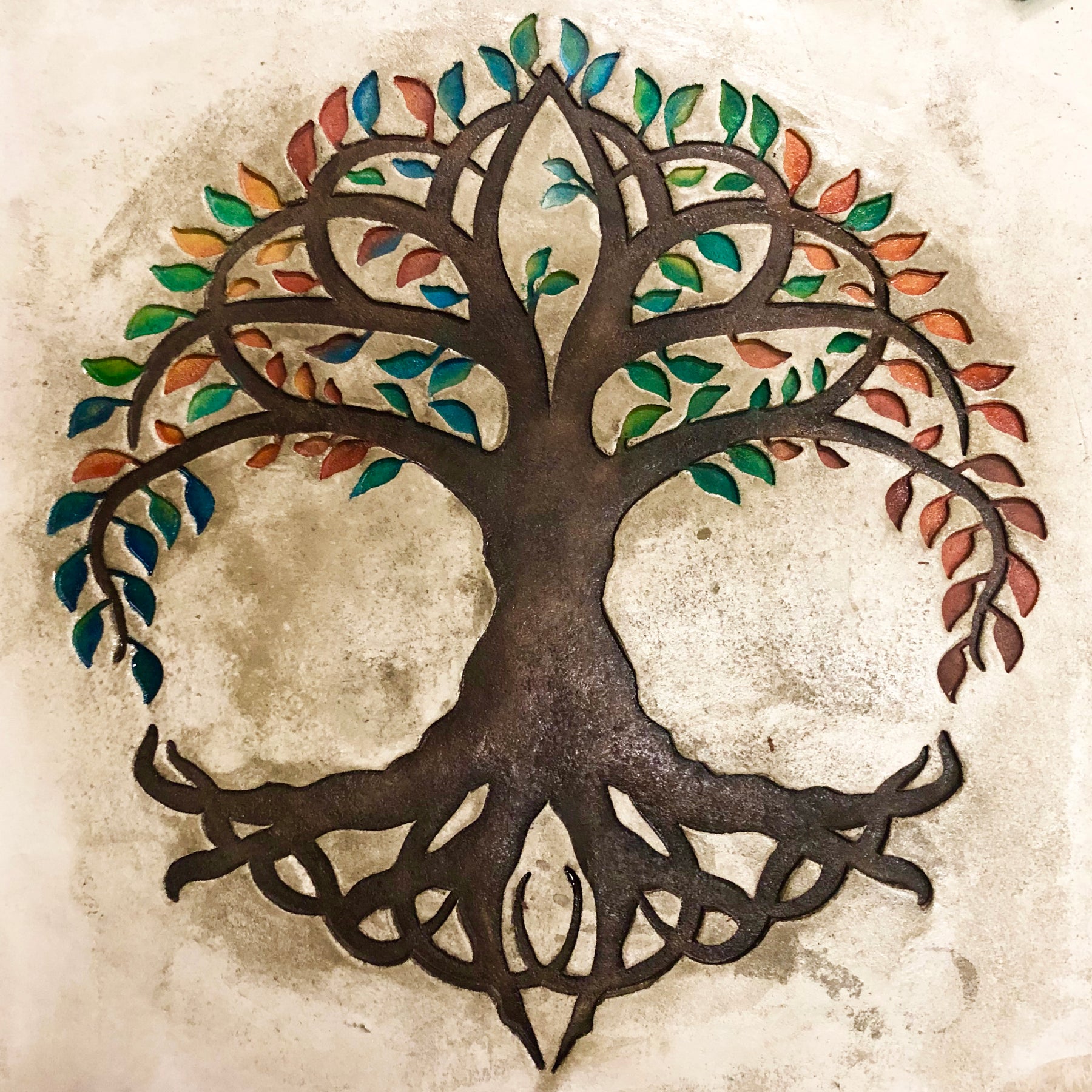 Concrete Accent Stamp Mat - 36" Tree of Life Walttools-Stamps